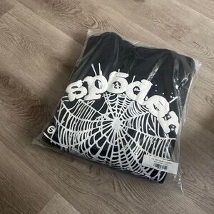 Spyder Black Jacket with White Web Design